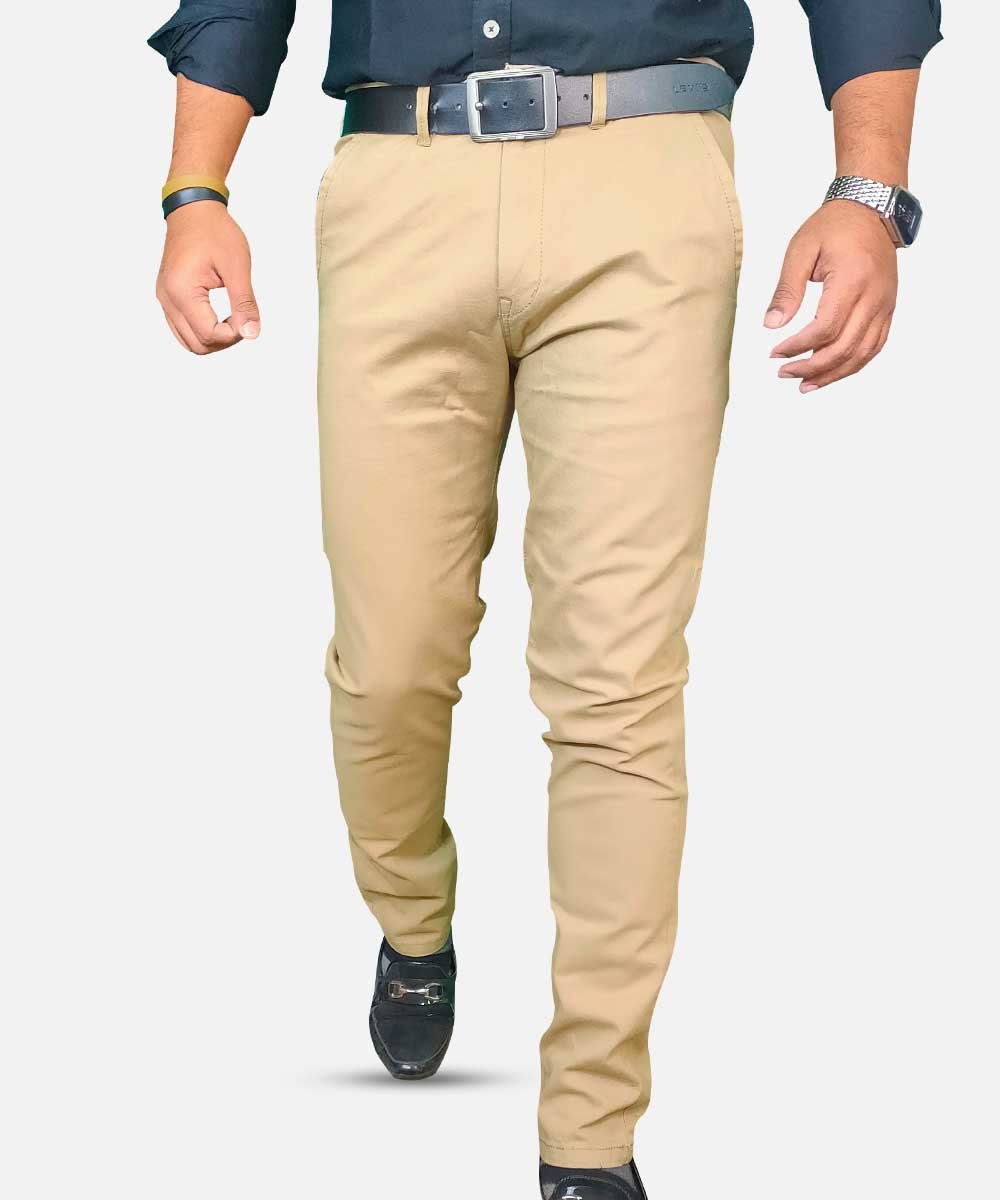 Light Brown Regular Fit Button Closure Casual Wear Plain Dyed Cotton  Trousers For Mens at Best Price in Indore | Washid Enterprises