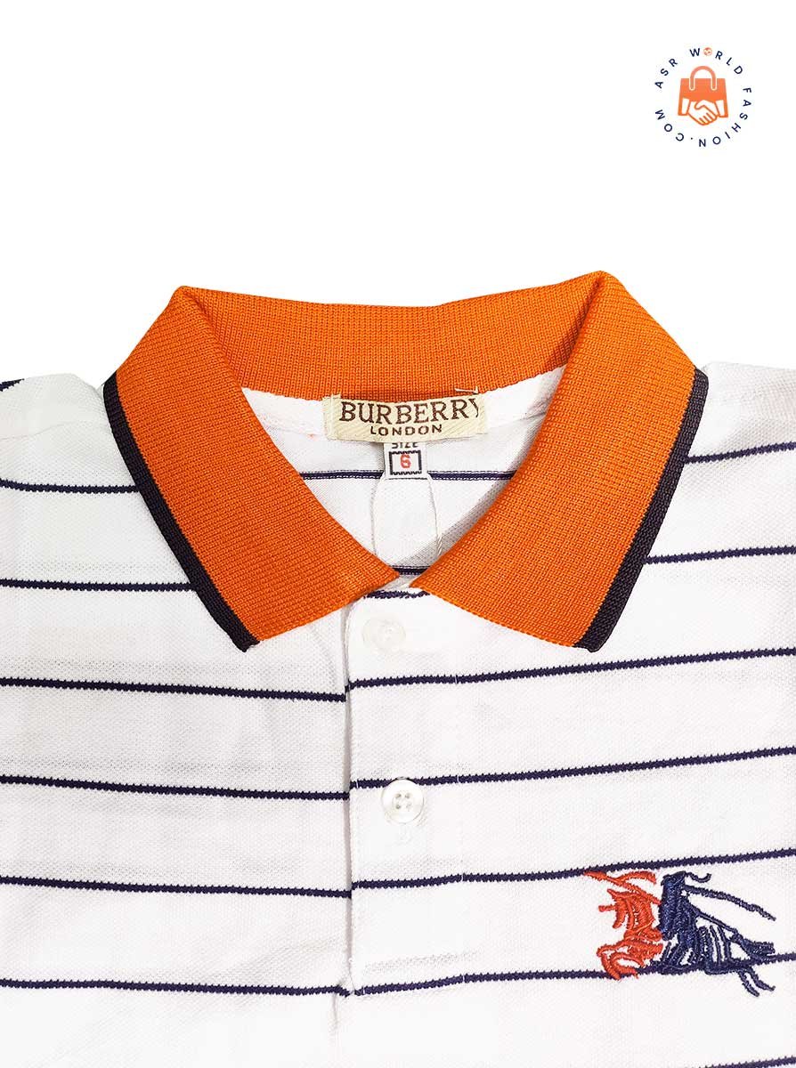 Burberry polo deals shirt kids orange