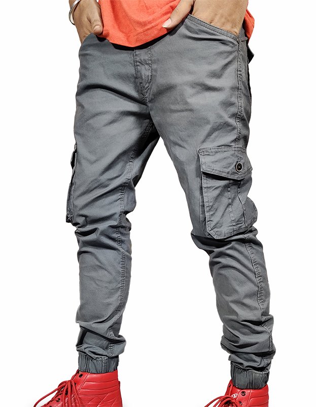 Solid Color Multi Flap Pockets Men's Joggers Cargo Pants - Temu